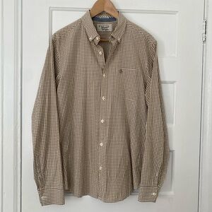 Penguin Original men’s cotton check gingham button down shirt
